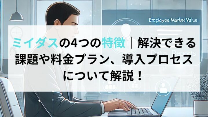 ミイダスの4つの特徴｜解決できる課題や料金プラン、導入プロセスについて解説！